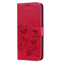 Mobigear Roses Huawei Mate 20 Pro Hoesje Bookcase Portemonnee - Rood